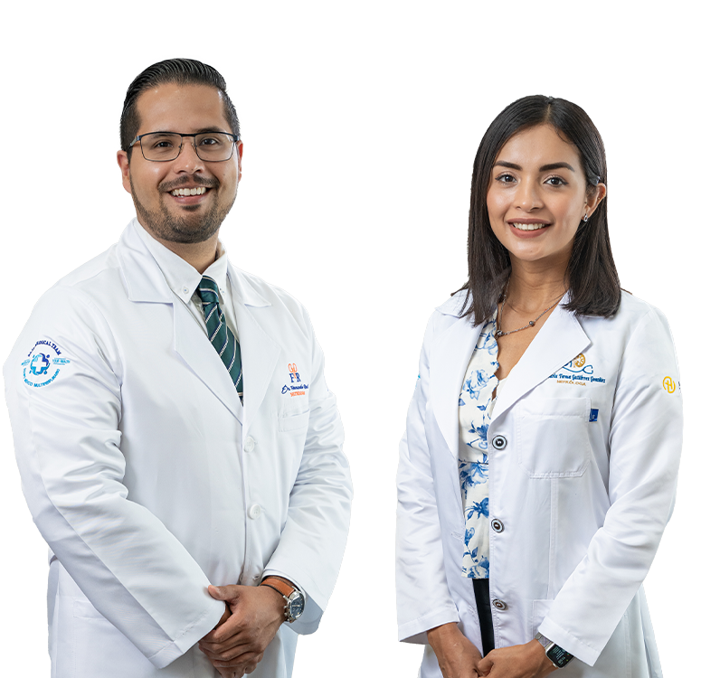 Nefrólogos Dr. Fernando Real y Dra. María Teresa Gutiérrez